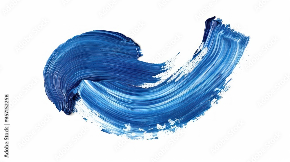 Abstract Blue Paint Stroke Abstract Blue Paint Stroke