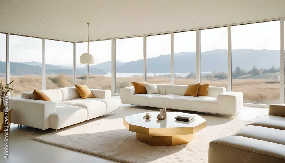 Photo interior modern design room 3d illustration Photo interior modern design room 3d illustration