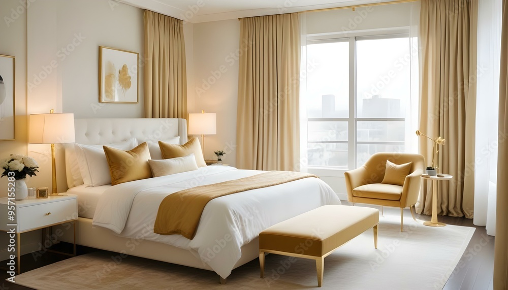 Fototapeta premium Photo interior modern design room 3d illustration