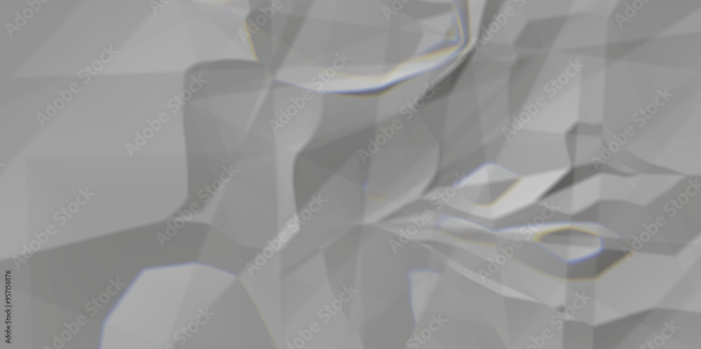 Obraz premium Abstract gray crumpled paper texture background. white fabric crushed textured crumpled. white wrinkly backdrop paper background. gray paper texture material. panorama grunge wrinkly paper texture.