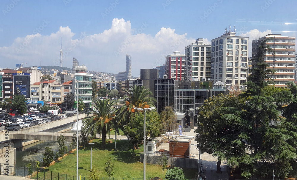 Obraz premium view of the city of the city