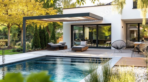 Modern Backyard Oasis with Pool
