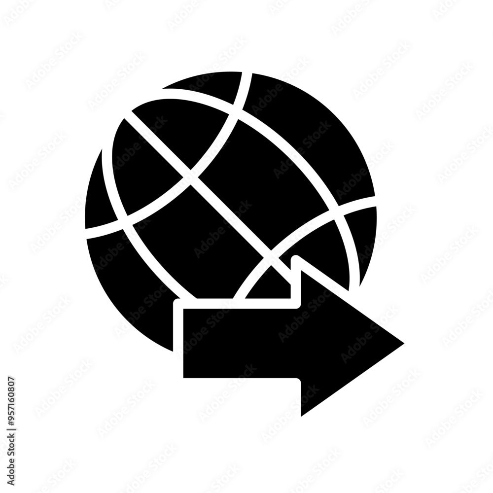 Naklejka premium Globe icon template