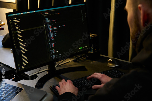 Programmer Working on Code