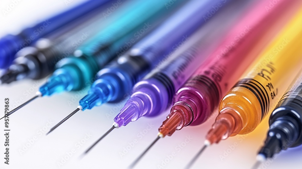 Colorful educational materials about vaccinations displayed in a pediatric clinic aimed at children and parents Stock Photo with copy space Colorful educational materials about vaccinations displayed in a pediatric clinic aimed at children and parents Stock Photo with copy space