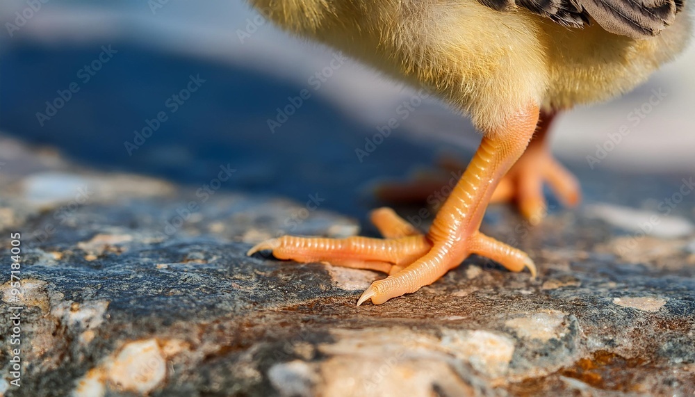 Naklejka premium feet of chicken