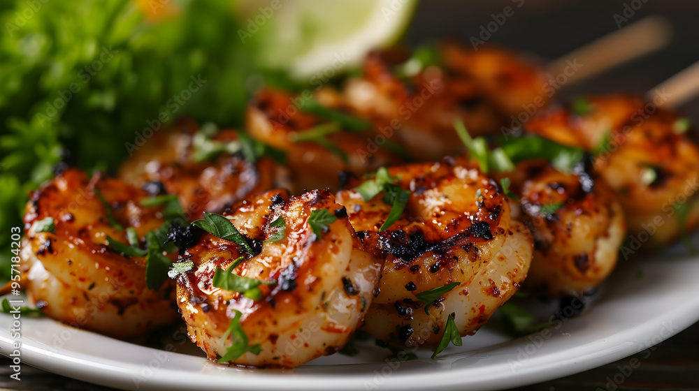 Coconut Shrimp Skewers Coconut Shrimp Skewers
