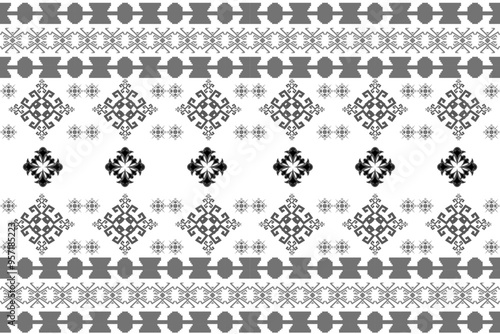 Ethnic Aztec abstract geometric oriental traditional seamless pattern. Native Navajo texture element embroidery design for fabric, clothing, background, wallpaper, border decor, print