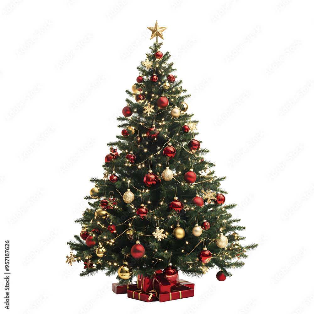 Christmas tree isolated. Christmas concept. Christmas tree isolated. Christmas concept.