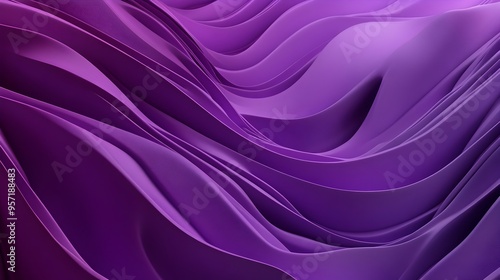 Mesmerizing Violet Waves An Abstract Backdrop for Captivating Promotional Content