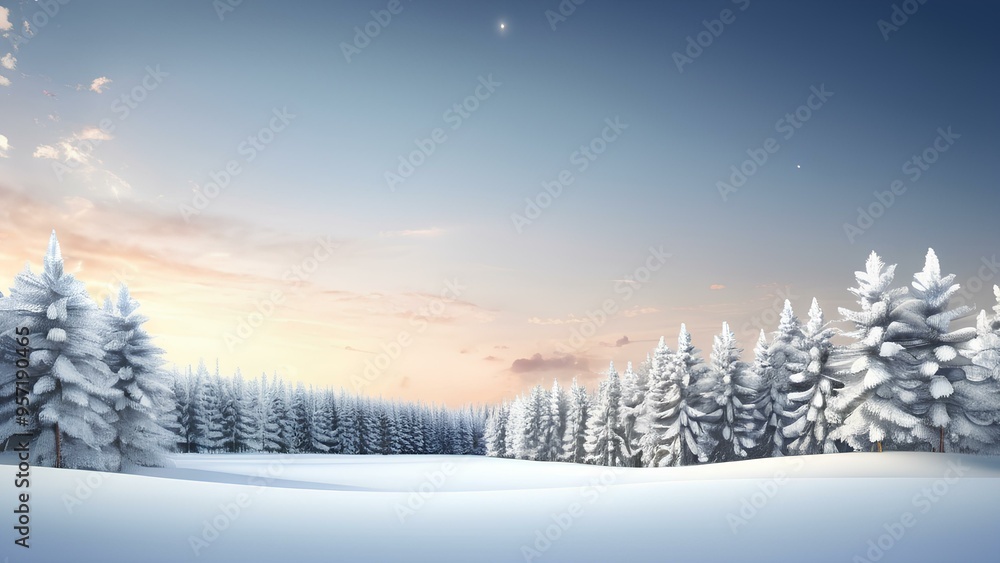 Fototapeta premium Christmas Background with Ample Copy Space
