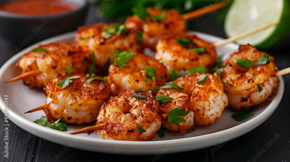 Coconut Shrimp Skewers Coconut Shrimp Skewers