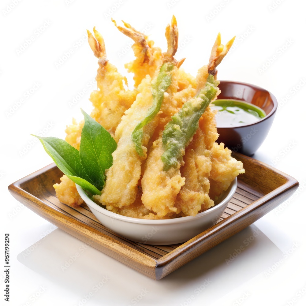 Crisp and Golden Tempura Shrimp and Vegetable, Japanese Cuisine, Food Photography, Tempura Crisp and Golden Tempura Shrimp and Vegetable, Japanese Cuisine, Food Photography, Tempura