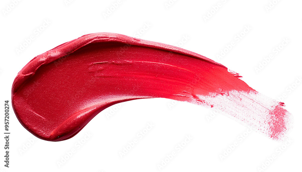 Red Lipstick or cosmetics smear smudge isolated on transparent background PNG. Red Lipstick or cosmetics smear smudge isolated on transparent background PNG.