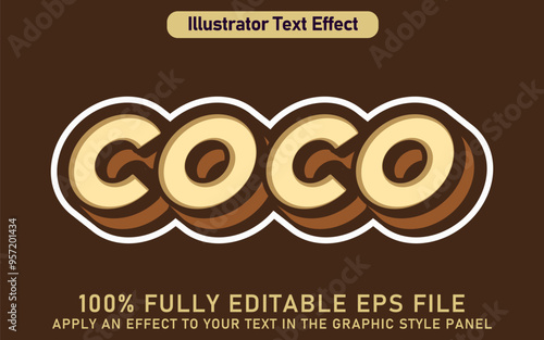 EDITABLE COCO TEXT EFFECT