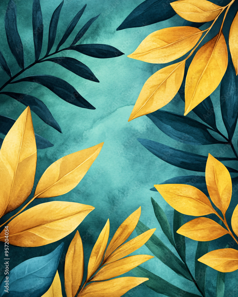 Vibrant leaves in shades of yellow and green create a lively, artistic background, perfect for nature-themed designs. Vibrant leaves in shades of yellow and green create a lively, artistic background, perfect for nature-themed designs.