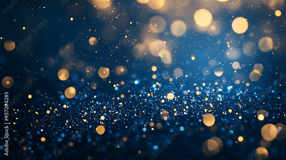 Abstract Background Dark Navy Blue Gold Unfocused Particles Christmas Lights Shine Bokeh Holiday Party Celebration Minimal Minimalistic Backdrop Wallpaper Abstract Background Dark Navy Blue Gold Unfocused Particles Christmas Lights Shine Bokeh Holiday Party Celebration Minimal Minimalistic Backdrop Wallpaper