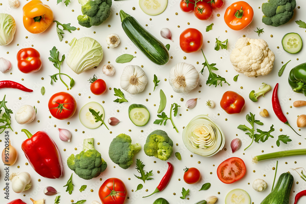 A background of various vegetables. A background of various vegetables.