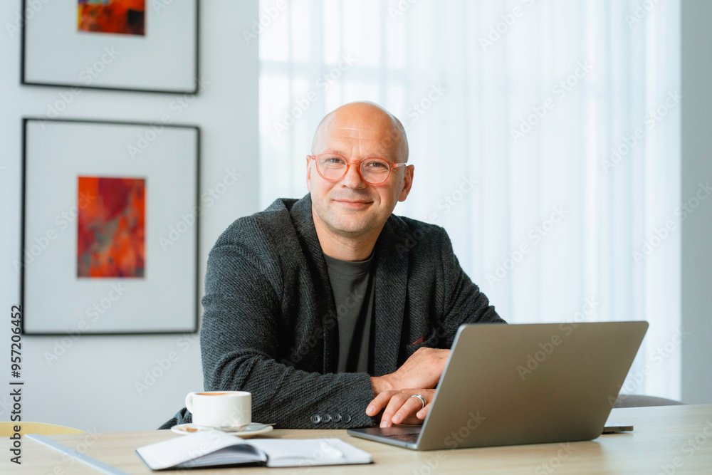 Portrait of a man in the office Portrait of a man in the office