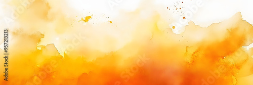 orange yellow watercolor