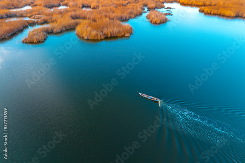 Eber lake and reeds, Afyonkarahisar, Turkey
