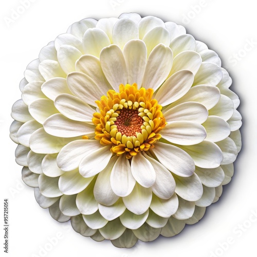 Wallpaper Mural White Zinnia Petals, Macro Photography, Close-up, Floral Design, Flower, Zinnia, Petals Torontodigital.ca