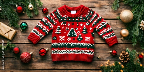 colorful National Christmas Sweater photo