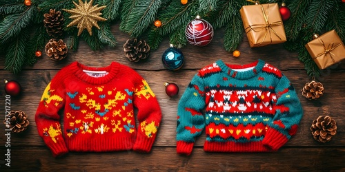 colorful National Christmas Sweater photo