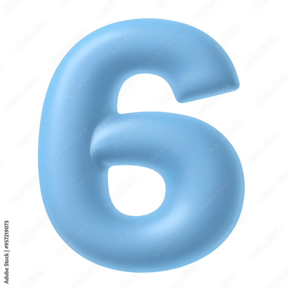 number 6 isolated on transparent background. png number 6 isolated on transparent background. png