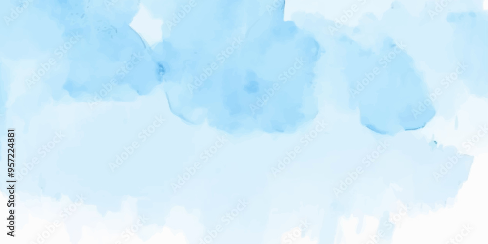 Obraz premium blue watercolor background