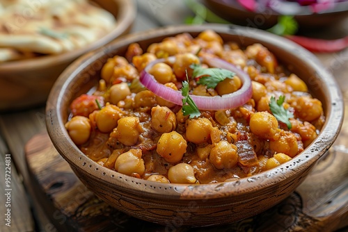 Punjabi style Chana Masala a hearty chickpea dish with bold flavors