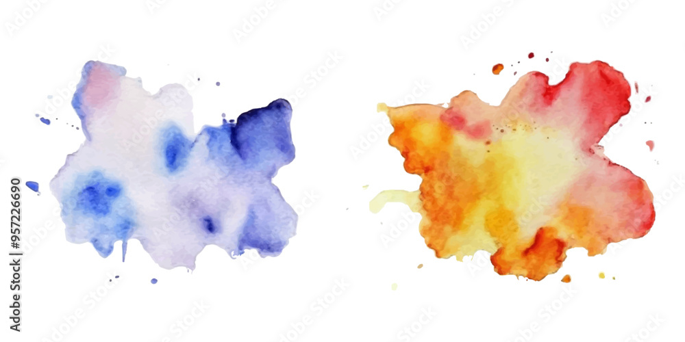 Naklejka premium ink splashes