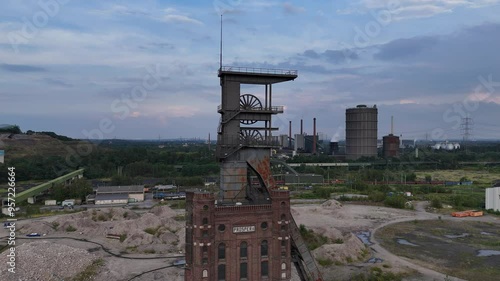 Förderturm oder Malakow Turm auf den Resten von Prosper 2 in Bottrop photo