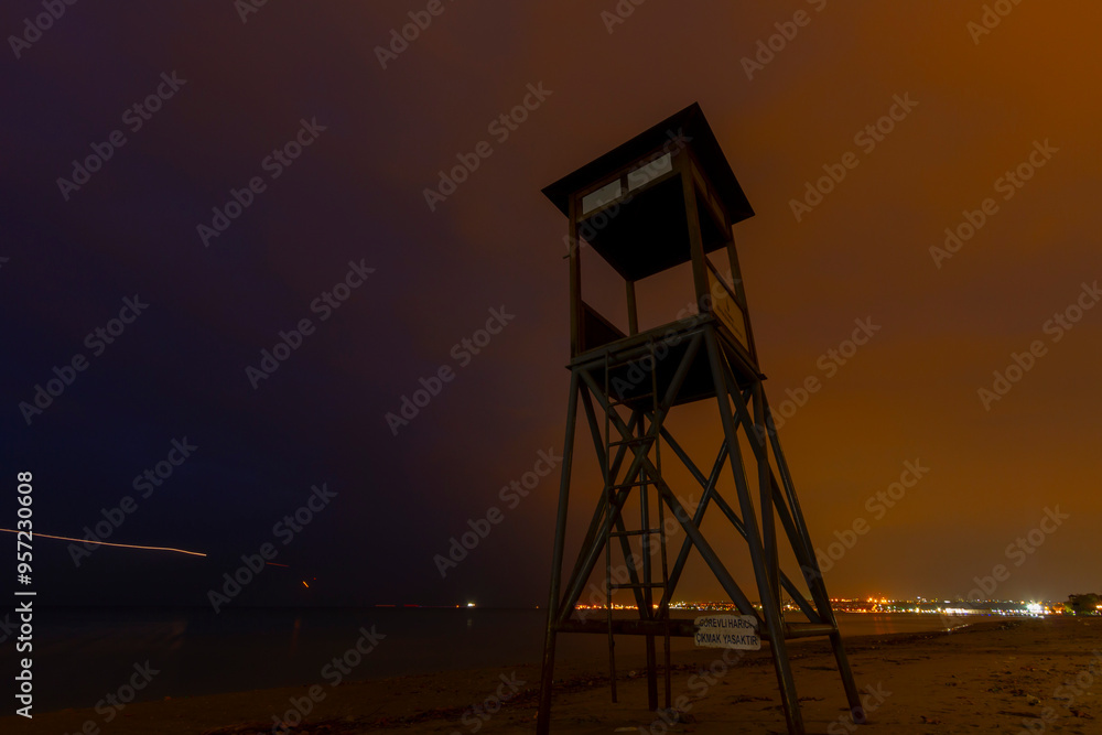 Lifeguard towers taken on different beaches. Lifeguard towers taken on different beaches.