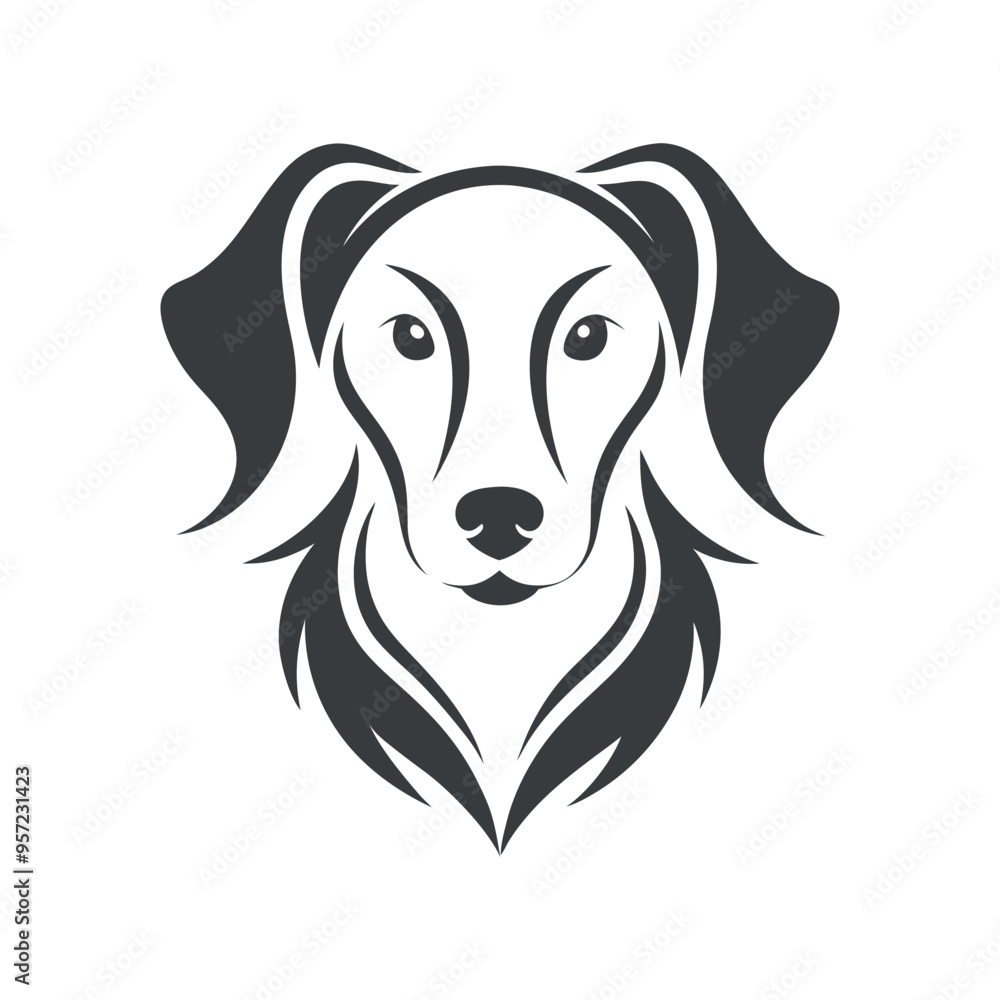 vector of a dog