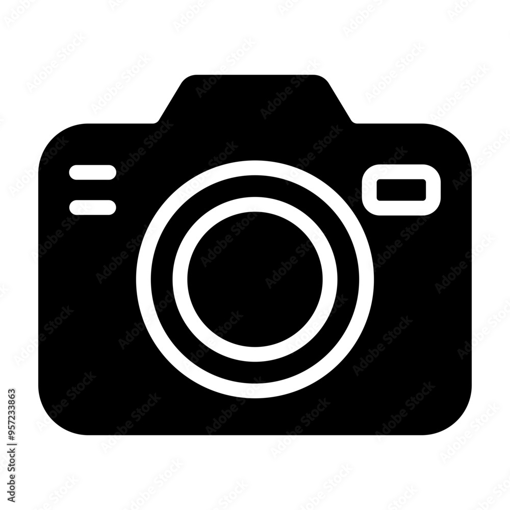 Toy Camera Vector Glyph Icon Design Toy Camera Vector Glyph Icon Design