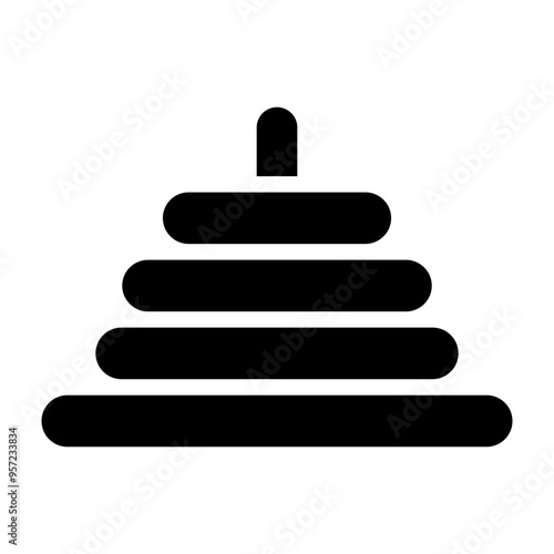 Stacker Vector Glyph Icon Design