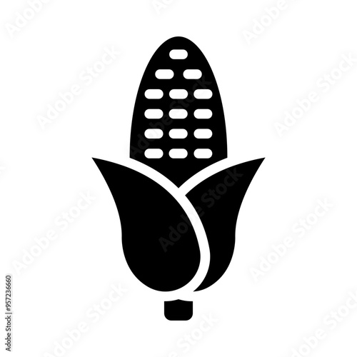 Corn Vector Glyph Icon Design