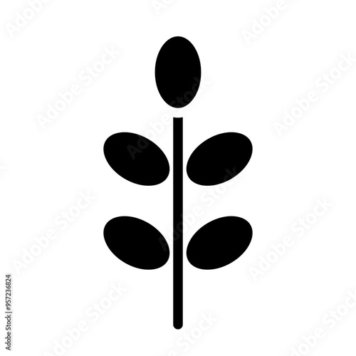 Moringa Vector Glyph Icon Design