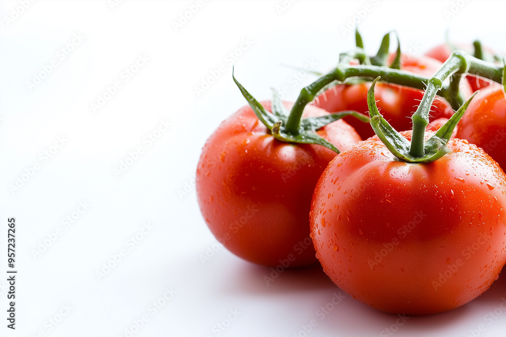 Ripe tomatoes isolated on white background, Close up shot red shiny tomato. Ripe tomatoes isolated on white background, Close up shot red shiny tomato.