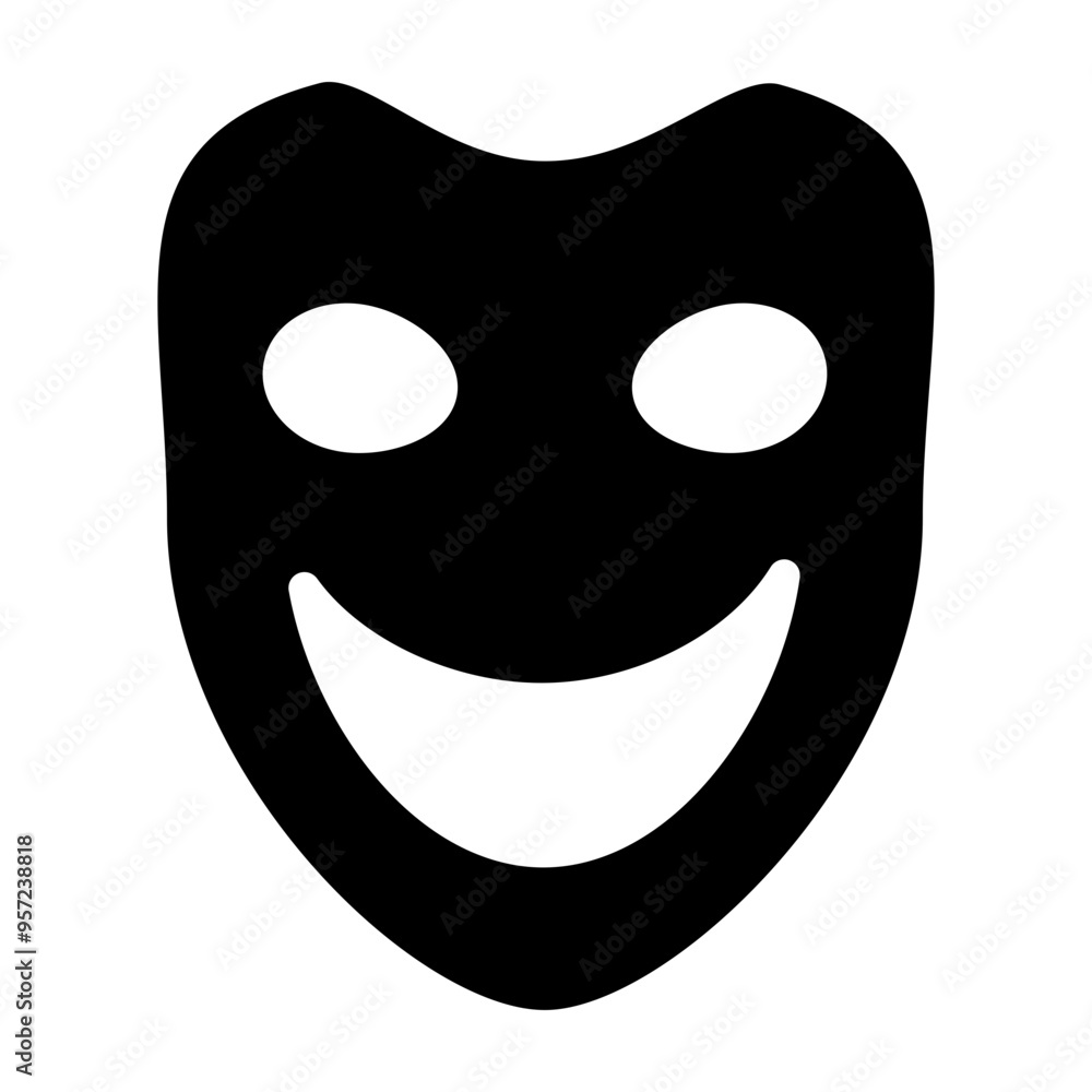 Theatre Vector Glyph Icon Design Theatre Vector Glyph Icon Design