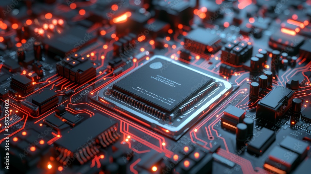 Powering Up: 3D Animation of CPU Activation and Digital Pulse Propagation Through the Motherboard Powering Up: 3D Animation of CPU Activation and Digital Pulse Propagation Through the Motherboard