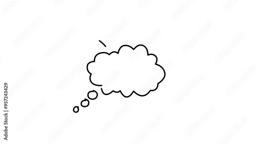 Hand drawn cartoon speech bubble blank isolated on alpha transparent background. Hand drawn cartoon speech bubble blank isolated on alpha transparent background.