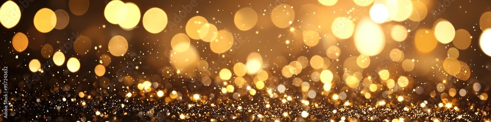 Christmas background in Ultra HD featuring a golden night with shimmering lights. Christmas background in Ultra HD featuring a golden night with shimmering lights.
