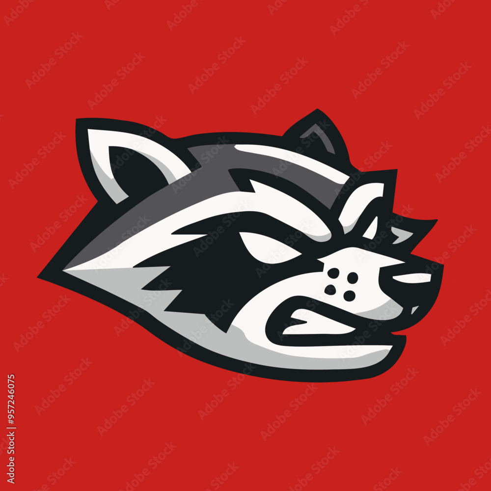 Raccoon Vector Sports Mascot Logo: High-Quality, Versatile Design for Team Branding Raccoon Vector Sports Mascot Logo: High-Quality, Versatile Design for Team Branding