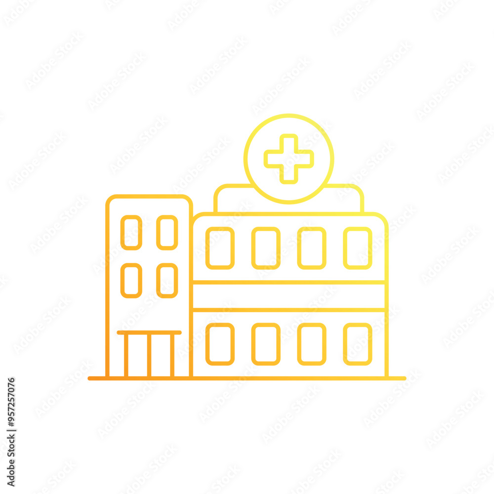 Hospital vector icon Hospital vector icon