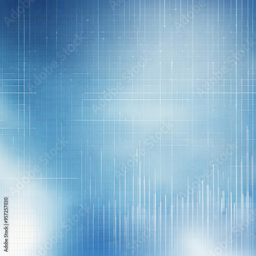 Immerse in a serene blend of gradients and grids