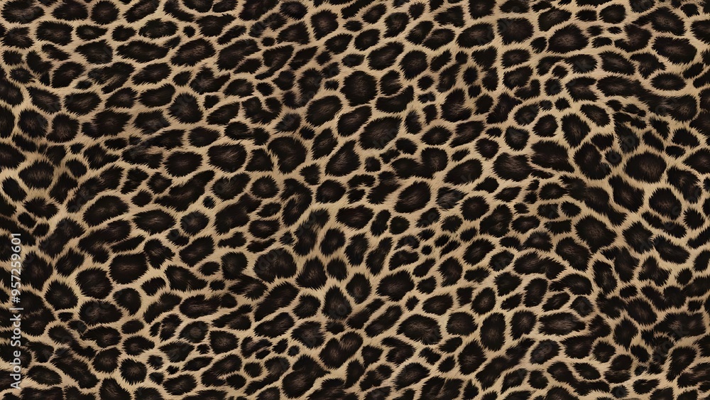 Leopard skin texture, real hairy design, fashion textile print Leopard skin texture, real hairy design, fashion textile print