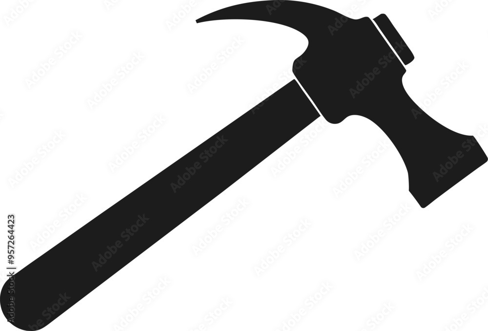 createa clipart picture of a hammer silhouette vector design. createa clipart picture of a hammer silhouette vector design.