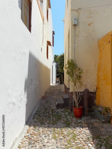 Rhodos - Greece - lonely streets of a city photo